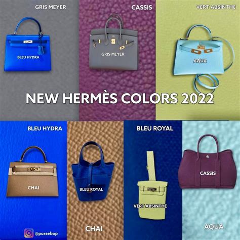 pursebop hermes colors